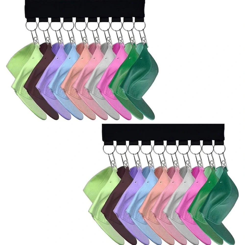 Multi-Color Hat Organizer with Hooks